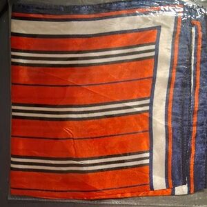 Striped Red and Blue Scarf